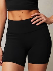 Fabletics Black Oasis Pure Luxe High Waisted 6 Shorts - Image 1 of 4