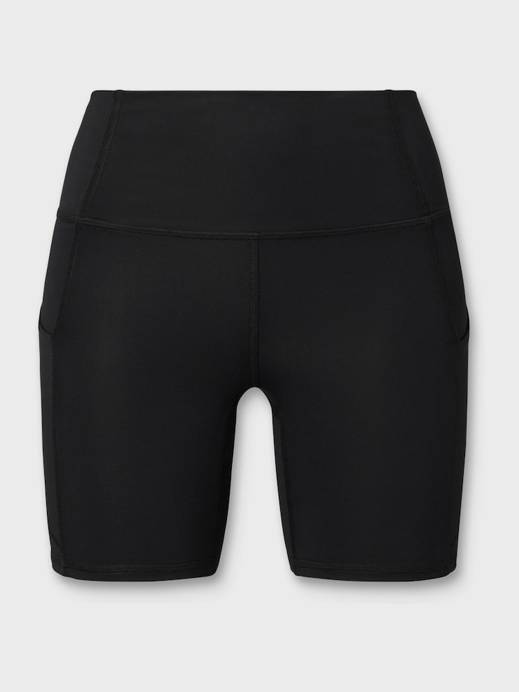 Fabletics Black Oasis Pure Luxe High Waisted 6 Shorts - Image 4 of 4 Fabletics Black Oasis Pure Luxe High Waisted 6 Shorts - Image 4 of 4