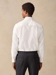 White/Navy Slim Fit Shirt And Tie Set - Image 2 of 9
