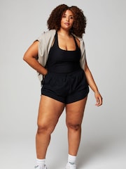 Fabletics Black Sport Short All-In-One - Image 4 of 6
