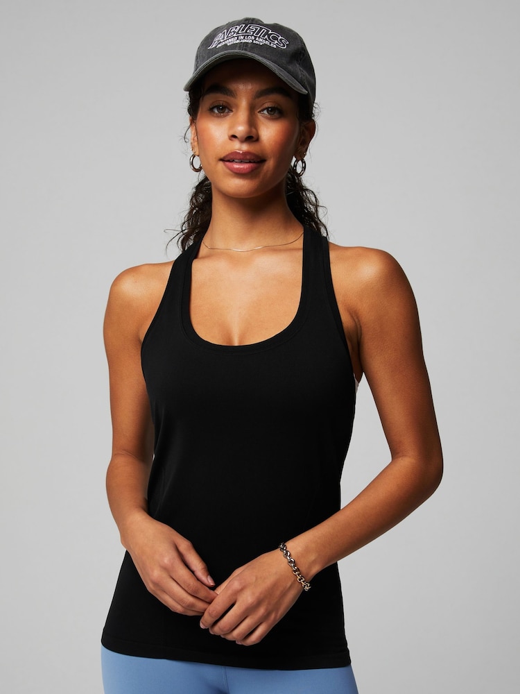 Fabletics Black Feather Tech+ Racerback Tank - Image 3 of 5