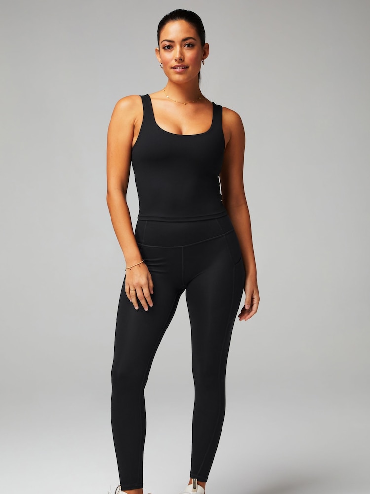 Fabletics Black Oasis Twist BuiltIn Bra Tank - Image 1 of 6