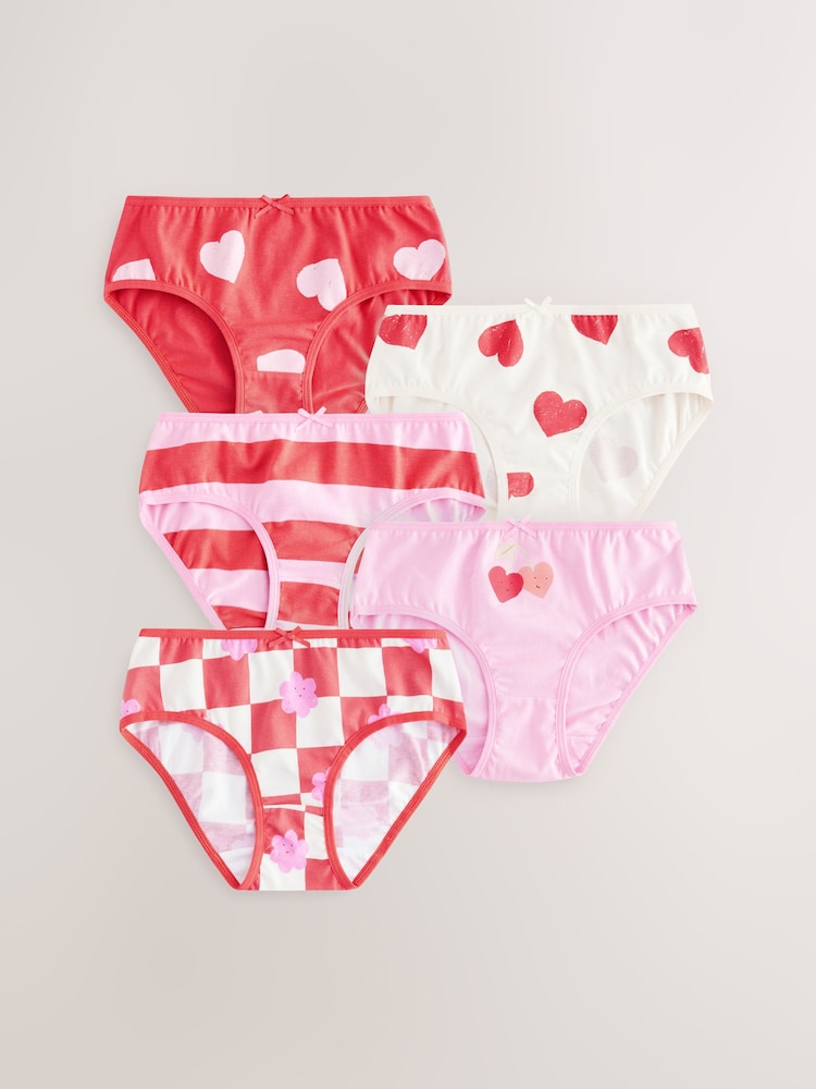 Red Briefs 5 Pack (1.5-16yrs) - Image 1 of 9
