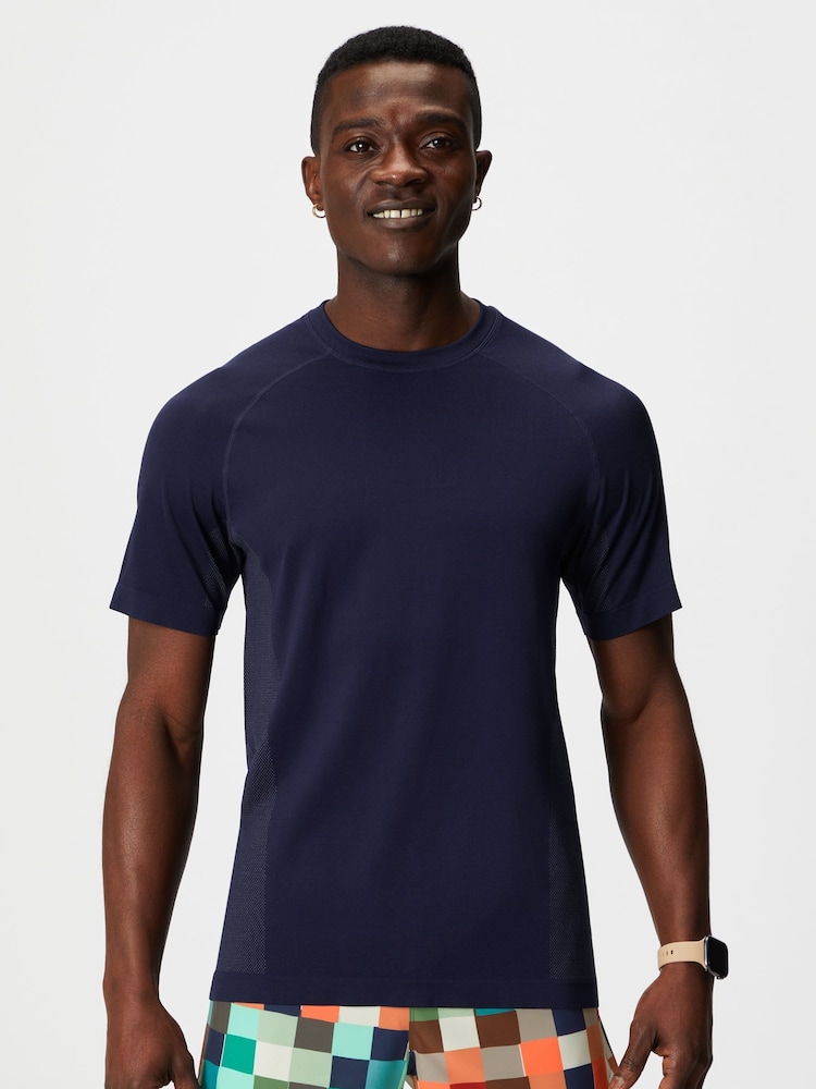 Fabletics Navy Blue The Training Day T-Shirt - Image 1 of 5