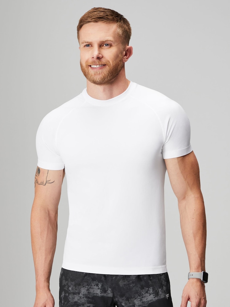 Fabletics White The Training Day T-Shirt - Image 1 of 5