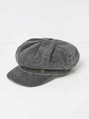 FatFace Washed Black Baker Boy Hat - Image 2 of 3