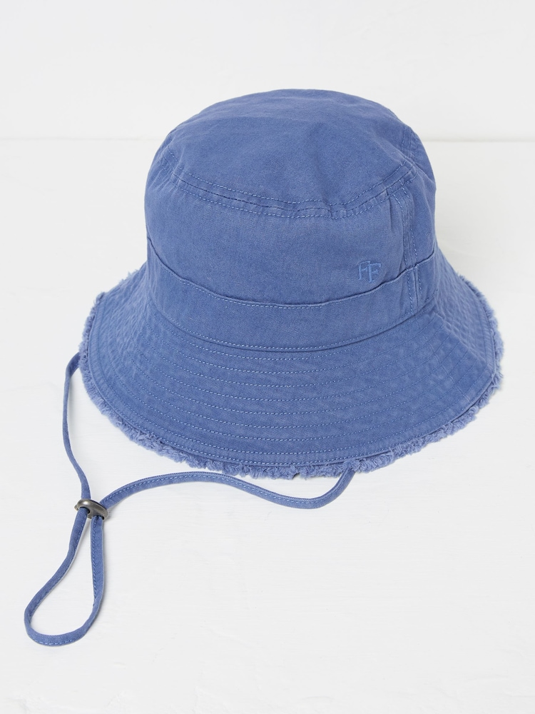 FatFace Blue 100% Cotton Brisbane Bucket Hat - Image 1 of 2