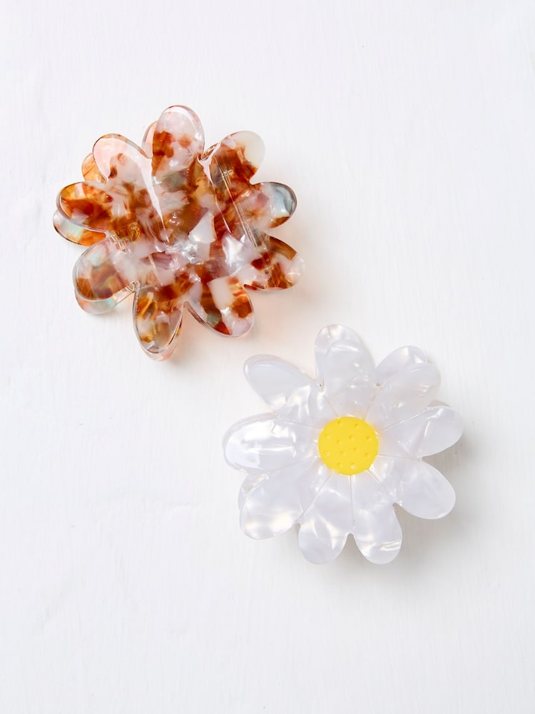 FatFace Multi Flower Hair Clips - Image 1 of 2