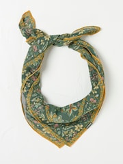 FatFace Green Wilding Printed Hair Scarf - Image 1 of 2