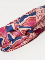 FatFace Pink Utopia Print Headband - Image 2 of 2
