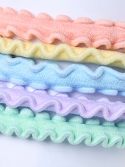 FatFace Multi Plain Hair Ties 5 Pack - Image 2 of 2