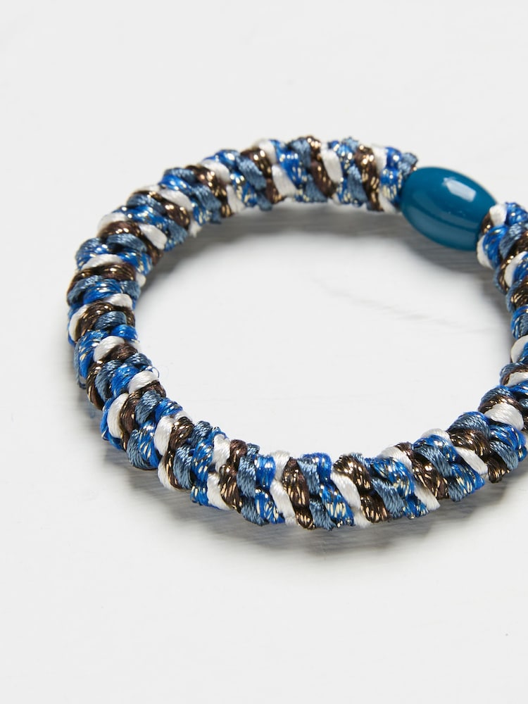 FatFace Blue Twist Hair Tie - Image 2 of 2