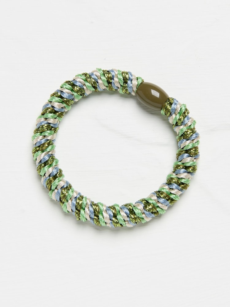 FatFace Green Twist Hair Tie - Image 1 of 2