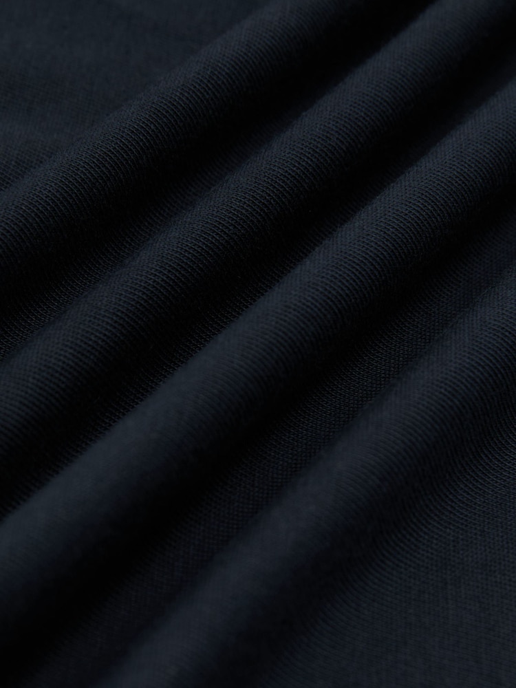 Reiss Navy Sia Cotton Wide-Neck Relaxed-Fit T-Shirt - Image 5 of 5 Reiss Navy Sia Cotton Wide-Neck Relaxed-Fit T-Shirt - Image 5 of 5