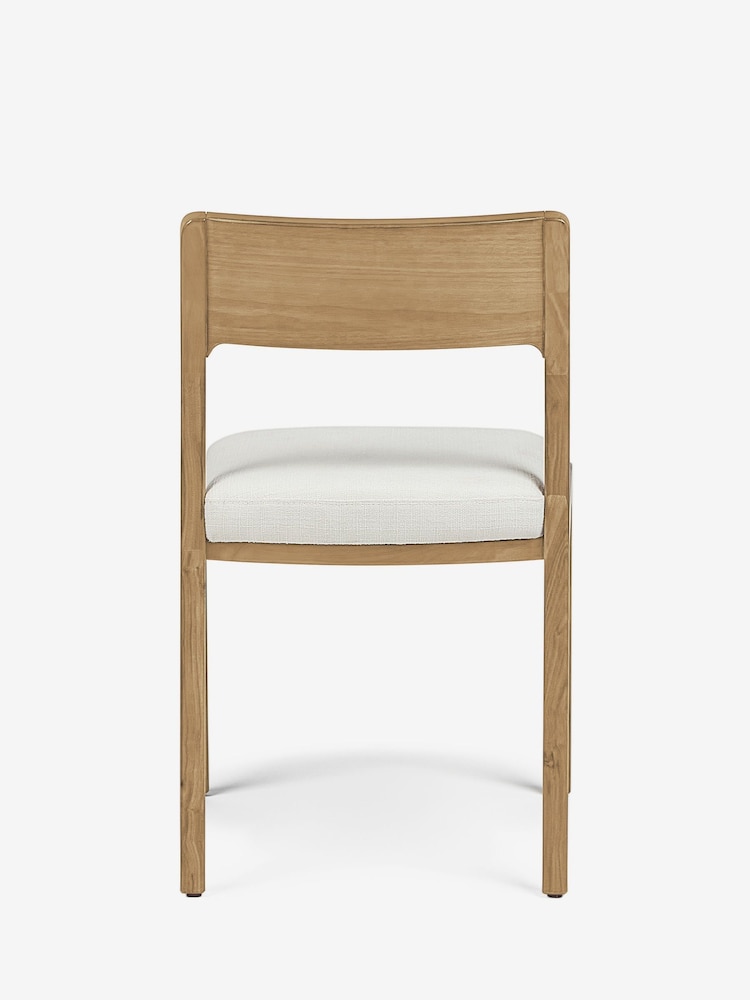 Jasper Conran London Set of 2 Oak Frame Natural Belgrave Dining Chairs - Image 7 of 7