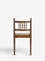 Nina Campbell Set of 2 Dark Wood Effect Alder Dining Chairs - Image 6 of 7