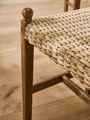 Nina Campbell Dark Wood Effect Alder Dining Bench - Image 2 of 7