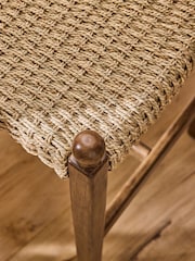 Nina Campbell Dark Wood Effect Alder Dining Bench - Image 3 of 7