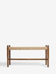 Nina Campbell Dark Wood Effect Alder Dining Bench - Image 4 of 7