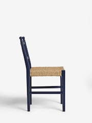 Nina Campbell Set of 2 Navy Blue Alder Dining Chairs - Image 5 of 7