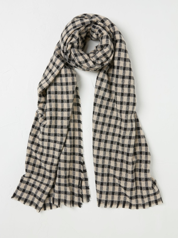 FATFACE Gingham Scarf - Imagem 1 de 2