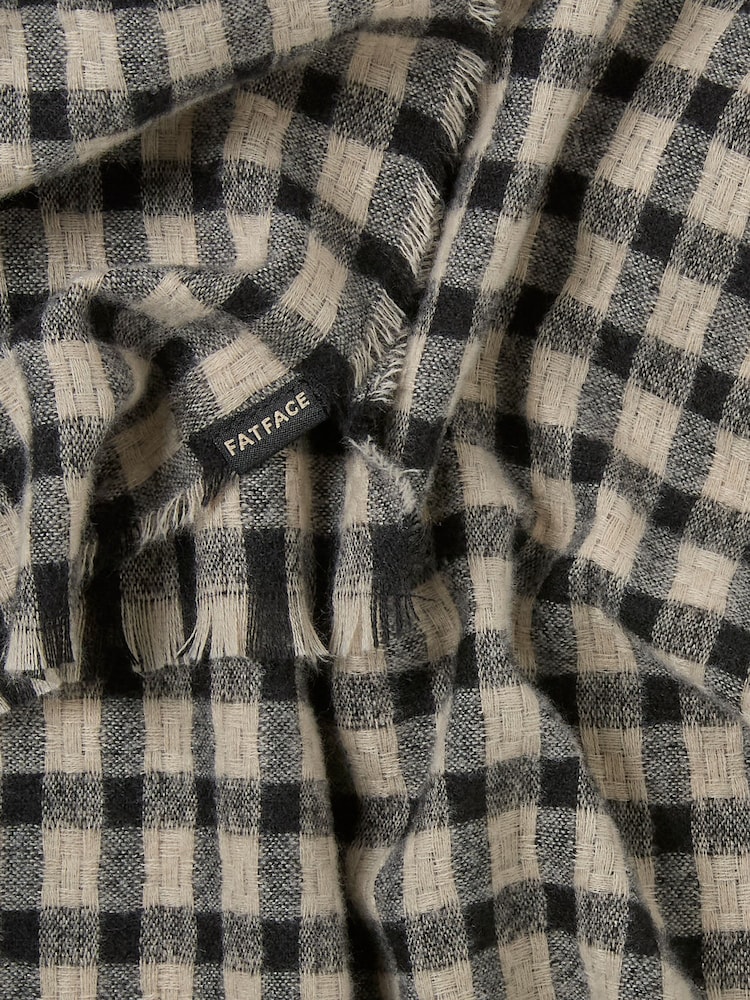 FATFACE Gingham Scarf - Imagem 2 de 2
