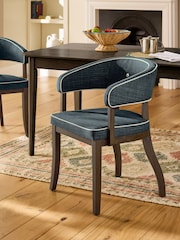 Nina Campbell Indigo Blue Dining Chairs - Image 1 of 8