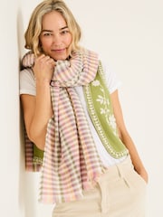 FatFace Multi Bea Gingham Scarf - Image 1 of 4