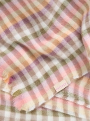 FatFace Multi Bea Gingham Scarf - Image 4 of 4