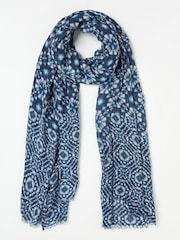 FatFace Geometric Printed Lightweight Scarf - Image 1 of 2