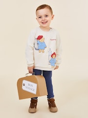 JoJo Maman Bébé Natural Paddington Appliqué Sweatshirt & Leggings Set - Image 1 of 7