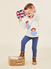 JoJo Maman Bébé Natural Paddington Appliqué Sweatshirt & Leggings Set - Image 2 of 7