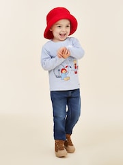 JoJo Maman Bébé Blue Paddington Appliqué T-Shirt - Image 3 of 6