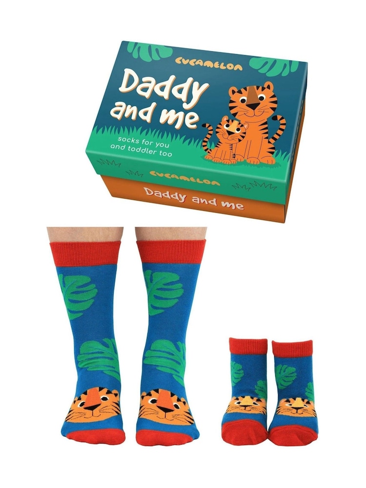 United Odd Socks Daddy & Me - Chaussettes assorties 1 paires pour papa et 1 paires pour tout-petits - Image 1 of 3