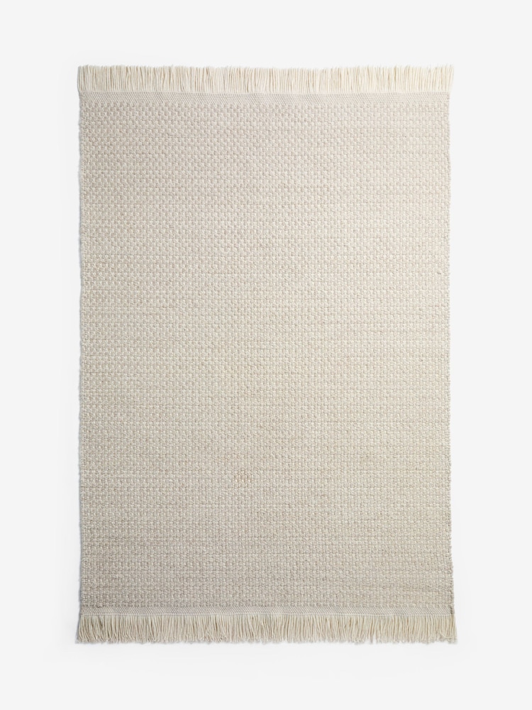 Ivory Hopsack Weave Rug - Image 5 of 5 Ivory Hopsack Weave Rug - Image 5 of 5