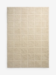 Light Natural Blocked Shaped Rug - Image 5 of 5