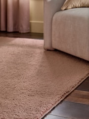 Pink Cosy Washable Shaggy Rug - Image 2 of 5