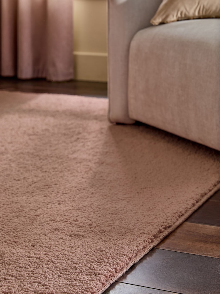 Pink Cosy Washable Shaggy Rug - Image 2 of 5