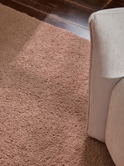 Pink Cosy Washable Shaggy Rug - Image 3 of 5
