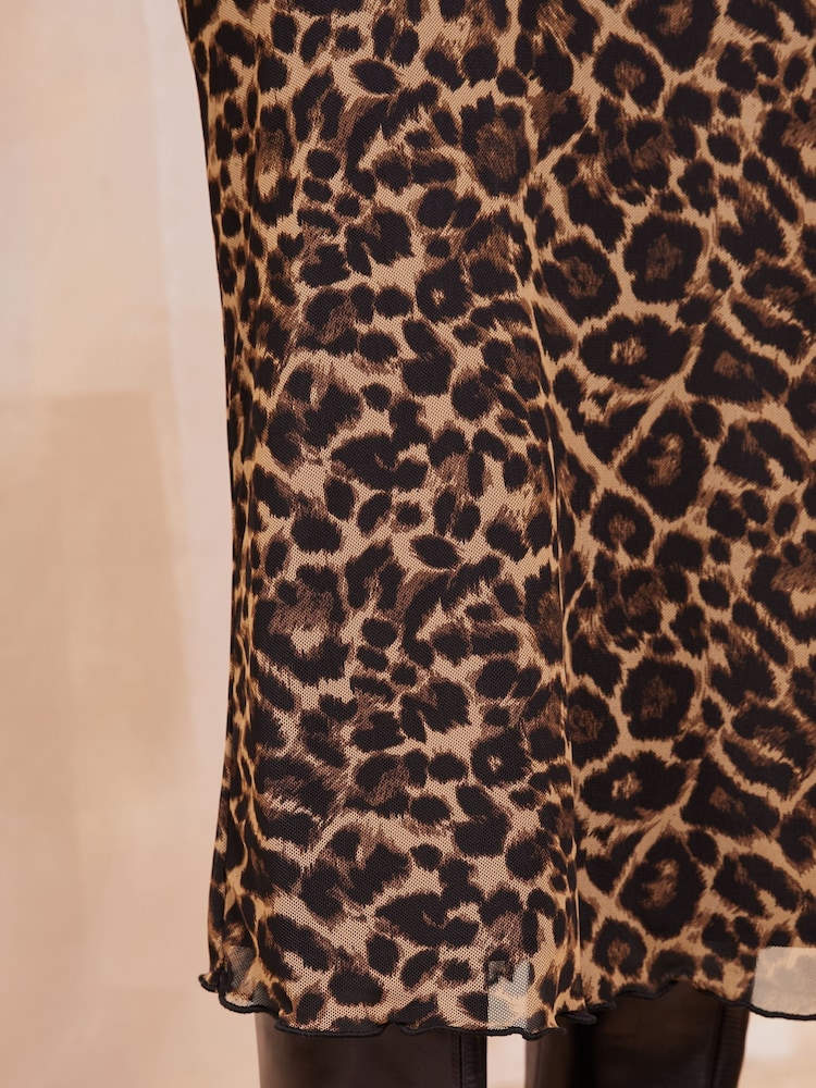 Friends Like These Chiffon Bias Animal Maxi Fuste - Image 5 of 5