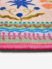 Multi Washable Bright Floral Print Doormat - Image 3 of 4
