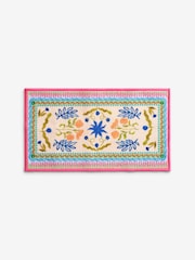 Multi Washable Bright Floral Print Doormat - Image 4 of 4
