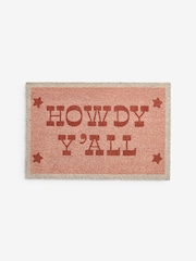 Natural Howdy Slogan Coir Doormats - Image 3 of 4