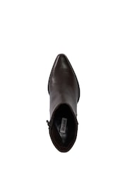 Dune London Tan Brown Paxten Smart Western Ankle Boots - Image 5 of 6