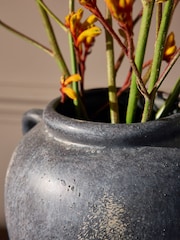 Grey Ceramic Medium Textured Lydford Vase - Image 2 of 4