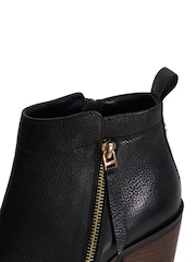 Dune London Black Regular Fit Paicing Side Zip Ankle Boots - Image 6 of 6
