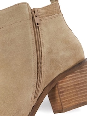Dune London Brown Regular Fit Paicing Side Zip Ankle Boots - Image 6 of 6