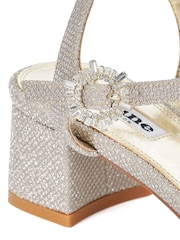 Dune London Gold Measure Buckle Detail Sandals - Image 7 of 7