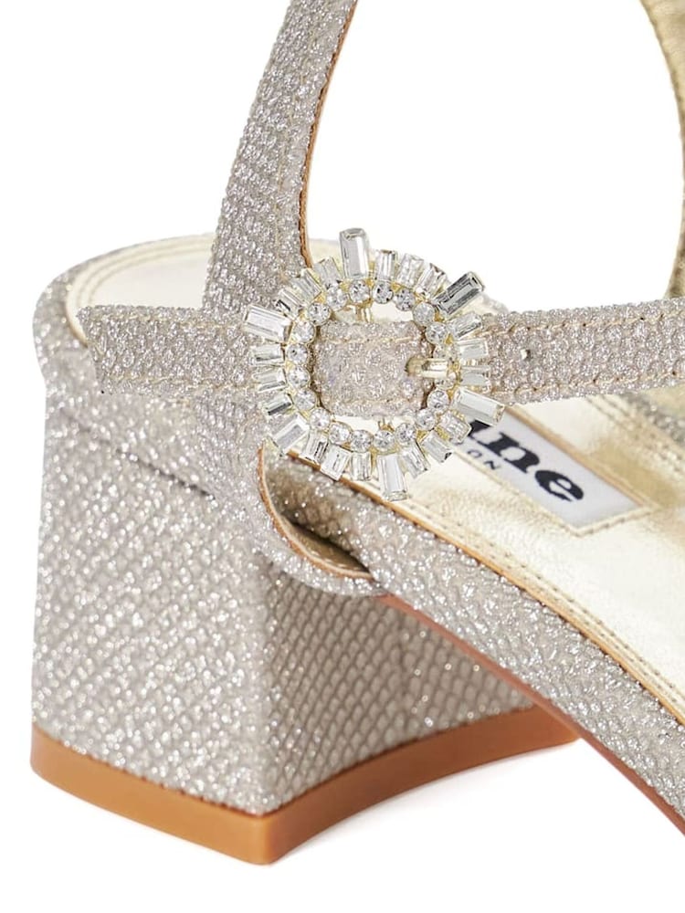 Dune London Gold Measure Buckle Detail Sandals - Image 7 of 7