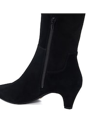 Dune London Black Sera Comfort Kitten Heel Boots - Image 6 of 6